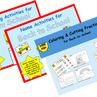 Back-to-School Writing Activity Bundle