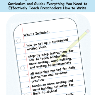 Complete Preschool Writing Guide