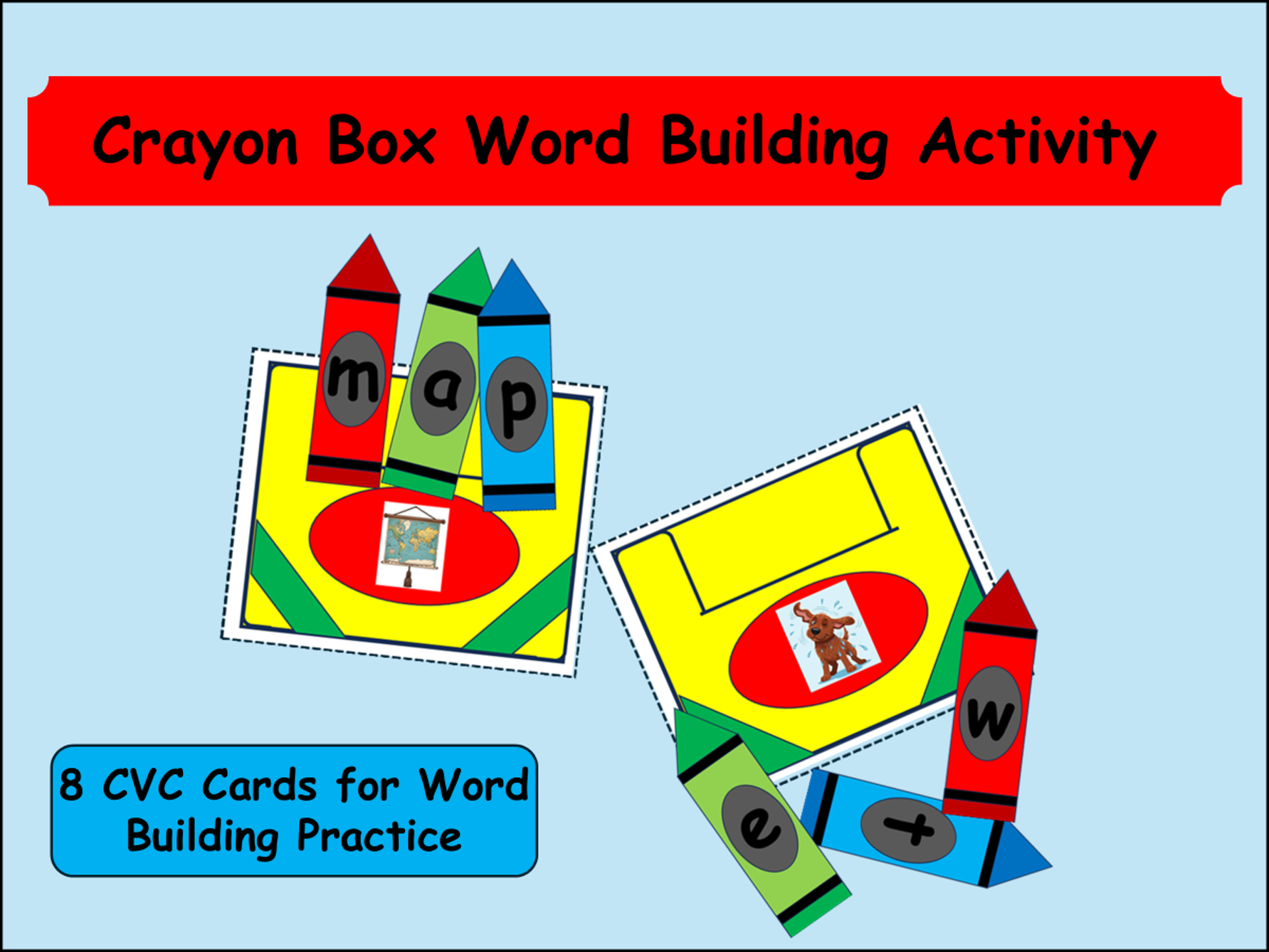 Crayon Box Word Building Activity