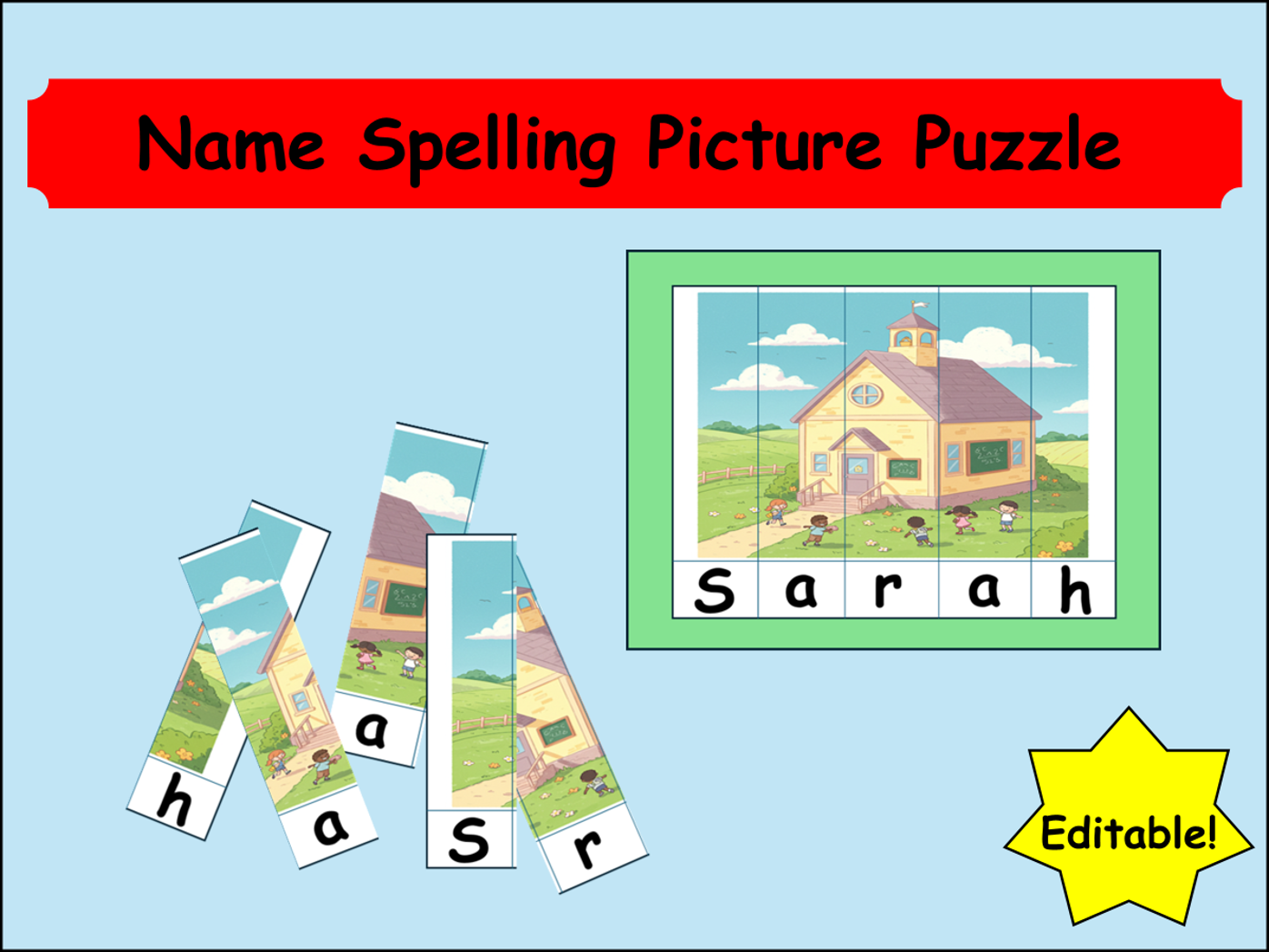 Name Spelling Picture Puzzle